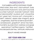 Nettle & Cucumber Soothing Toner with Hyaluronic Acid - 3.6Fl Oz