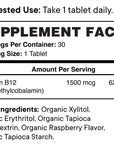 Buzzy B12: Chewable B12 Tablets - Raspberry - 30 Serv