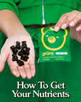 Grüns Adult Sugar Free Superfood Greens Gummies, 14 Servings