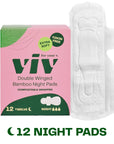 Viv Bamboo Winged Pads - Plant-Based Night Pads