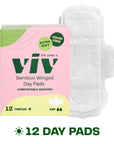 Viv Bamboo Winged Pads - Plant-Based Day Pads