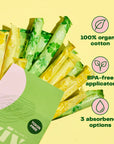 Viv Organic Cotton Tampons - 100% Toxin-Free, Bpa-Free