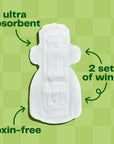Viv Bamboo Winged Pads - Plant-Based Night Pads